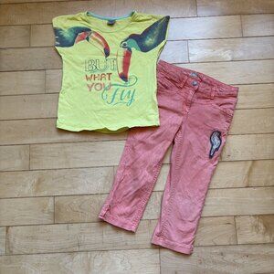Kanz - Toucan T-Shirt and Capri Pants Set, size 6